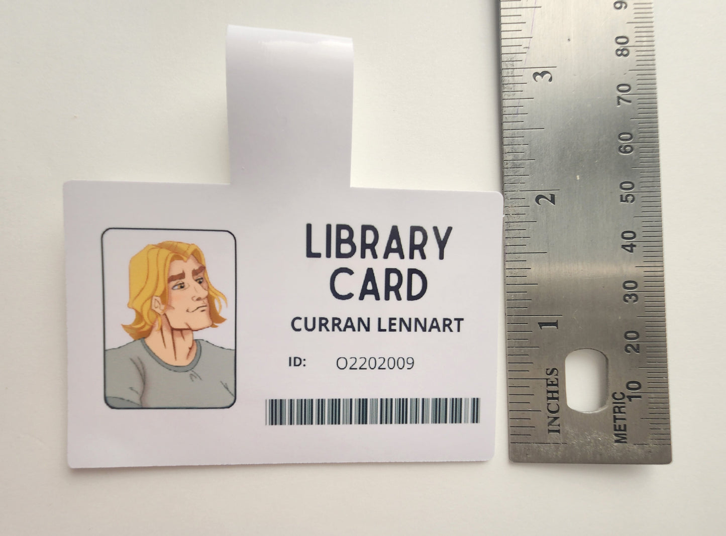 Curran Library Card Magnetic Bookmark