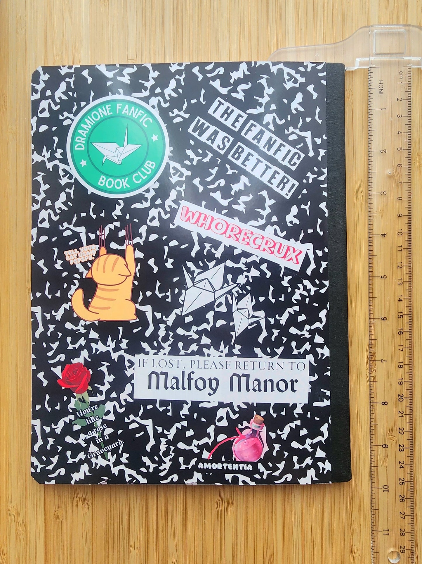 Dramione Book Club Inspired Composition Notebook