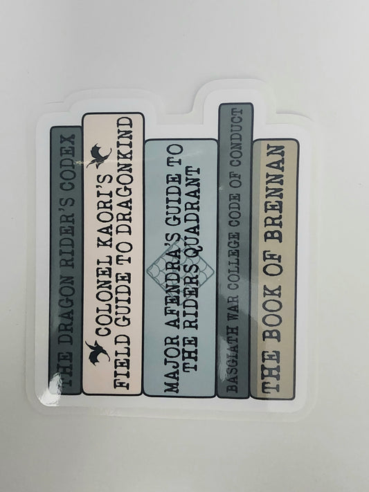 BWC Book Stack Sticker
