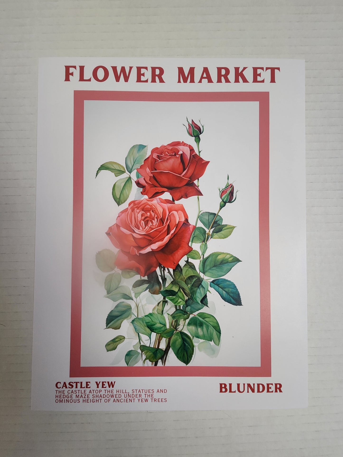 Flower Market Blunder Art Print