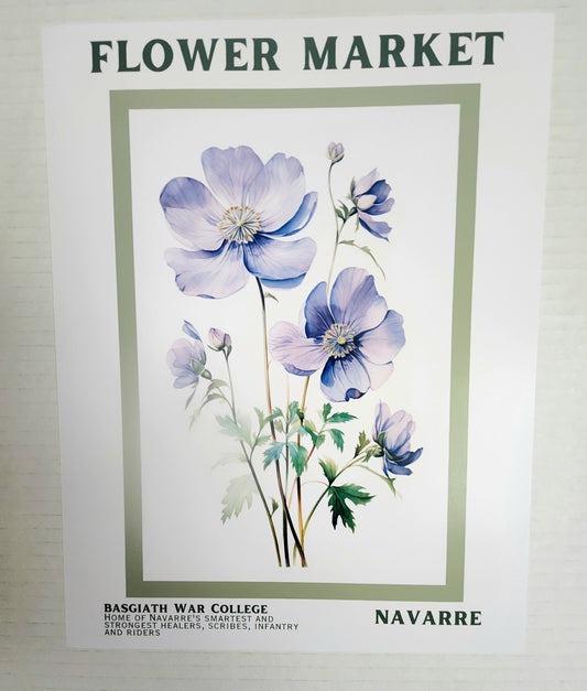 Flower Market Navarre Art Print