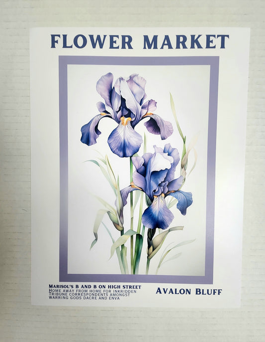 Flower Market Avalon Bluff Art Print