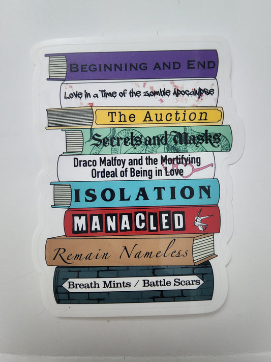 Dramione Book Stack Sticker
