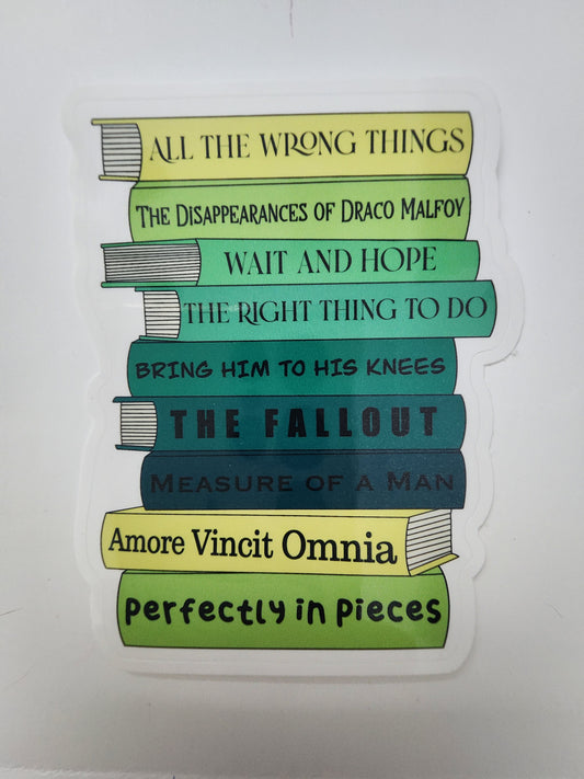 Dramione Book Stack V2 Sticker