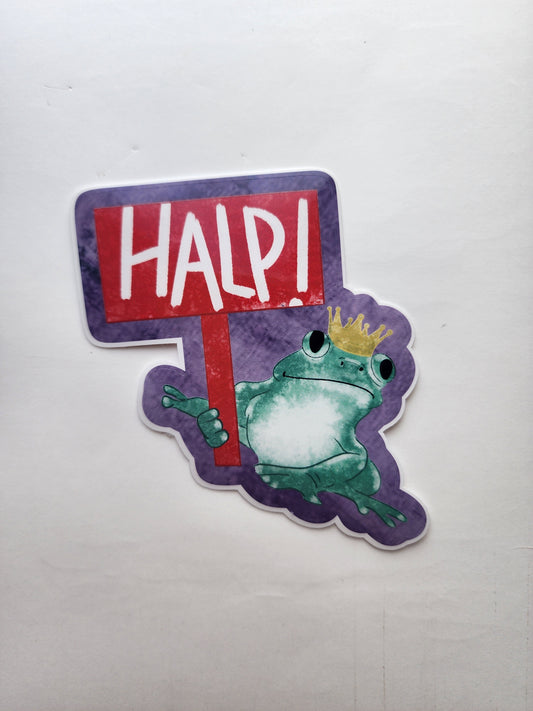 Froggy King Sticker