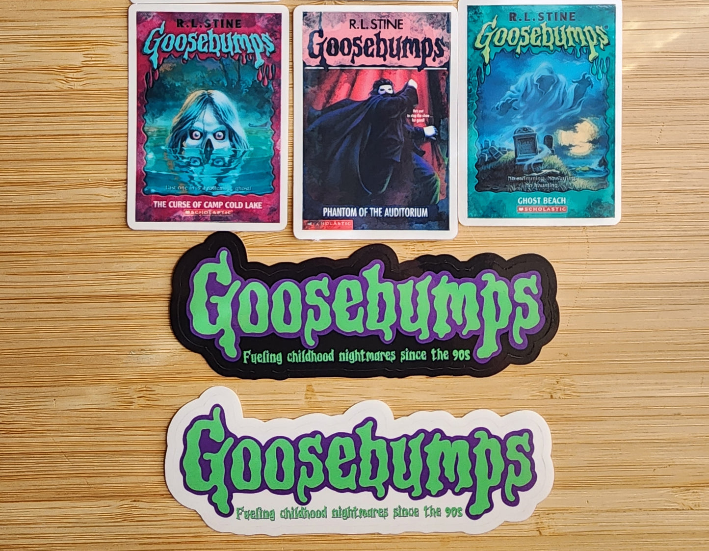 V2 Mini Distressed Horror Book Sticker