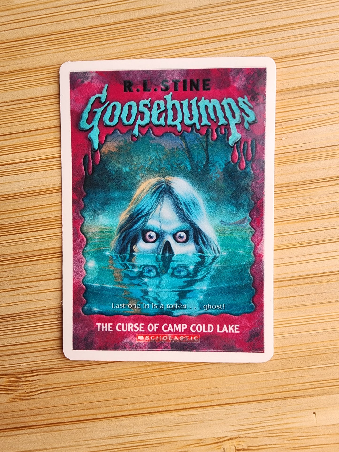 V2 Mini Distressed Horror Book Sticker
