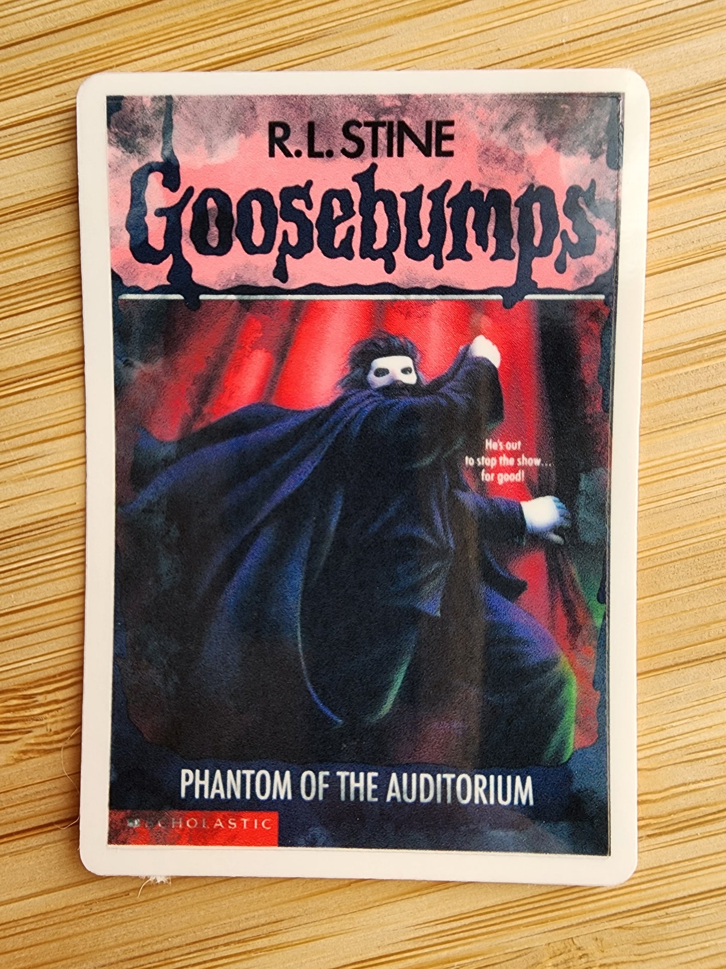 V2 Mini Distressed Horror Book Sticker