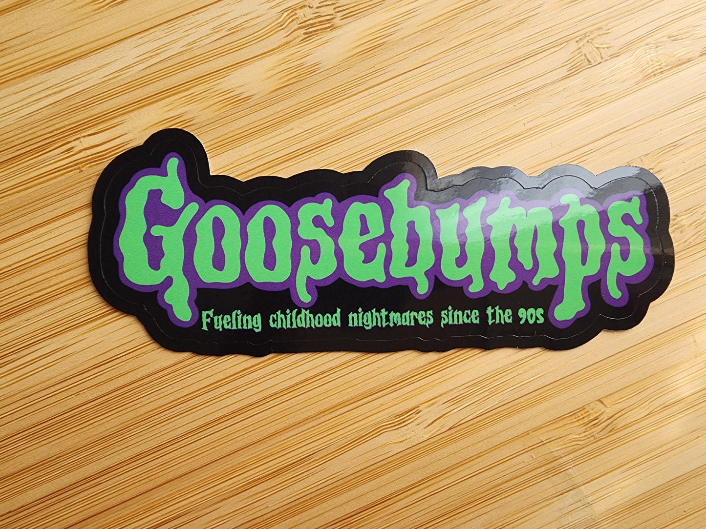 V2 Mini Distressed Horror Book Sticker