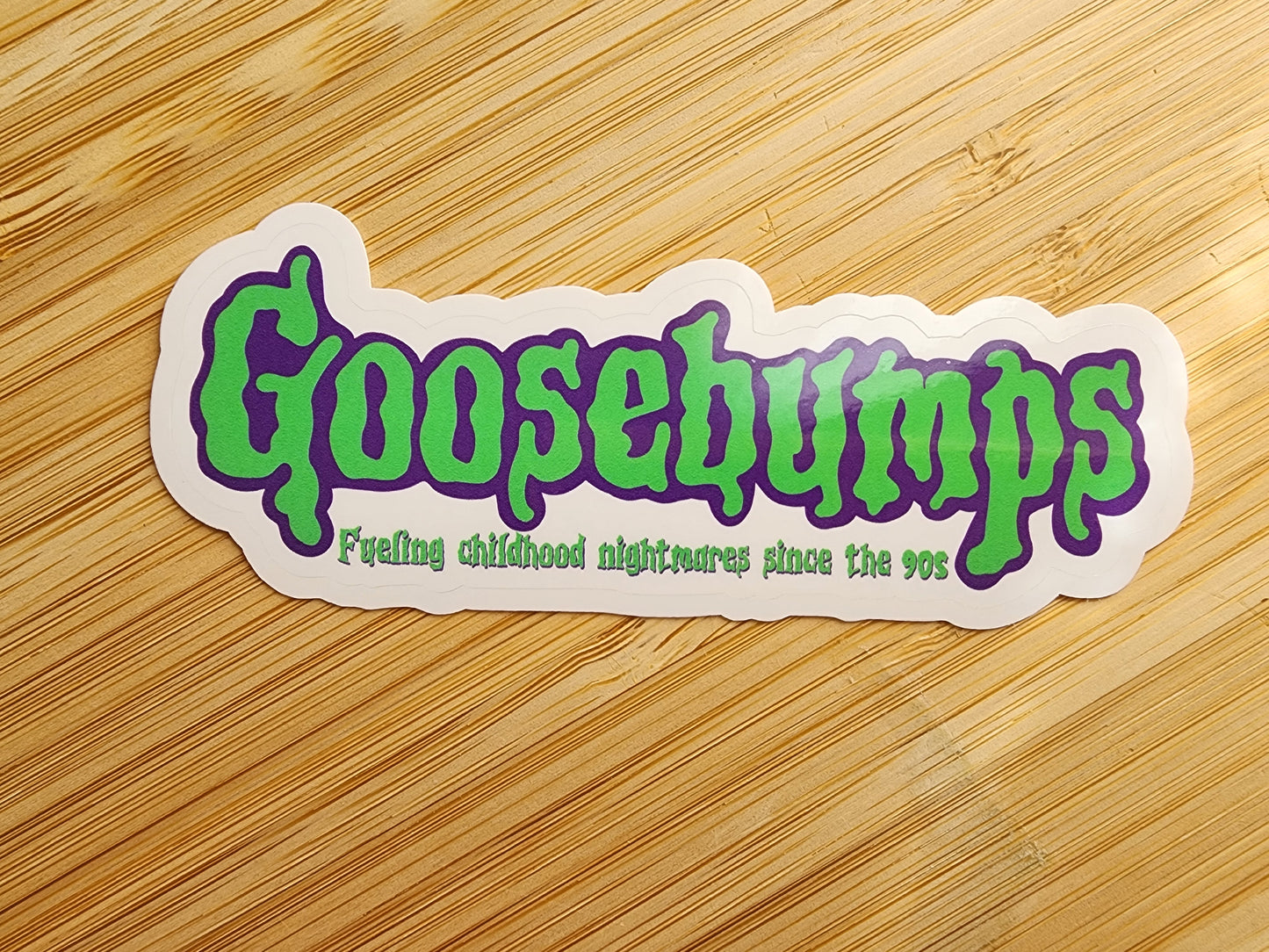 V2 Mini Distressed Horror Book Sticker