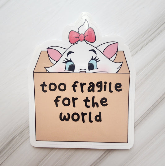 Fragile Kitty Sticker
