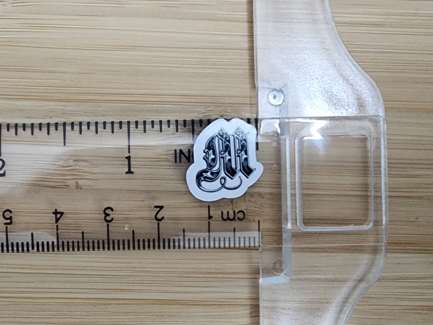 MAGNET Mini Gothic Alphabet Magnetic Black Letters