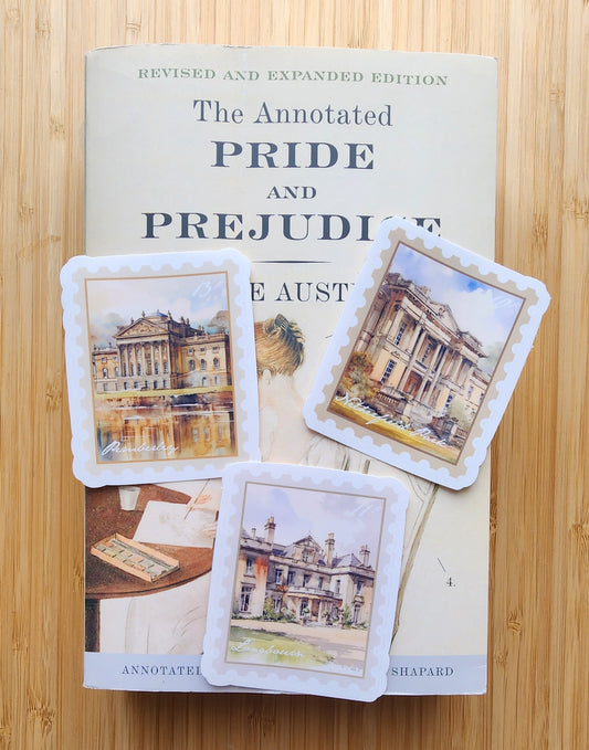 Pride and Prejudice Stamp Sticker
