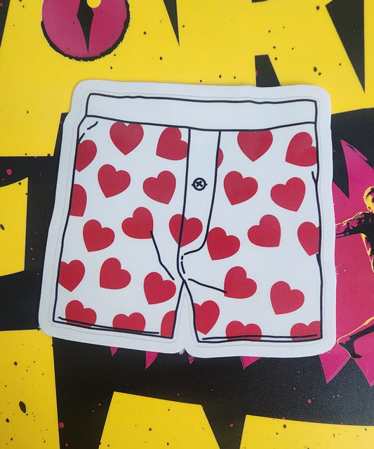 Heart Boxer Sticker