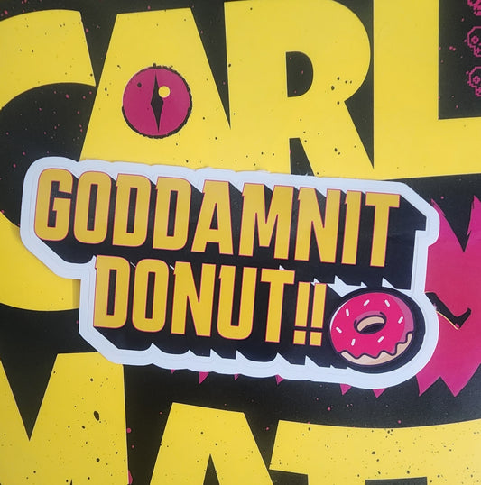 Goddamnit Donut Sticker
