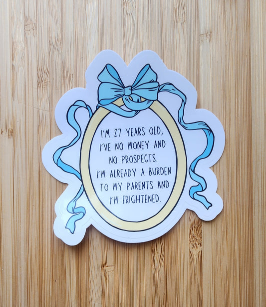 I'm 27 Years Old Sticker