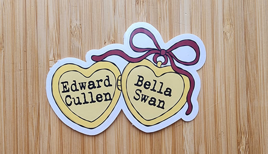 Edward and Bella Locket Sticker