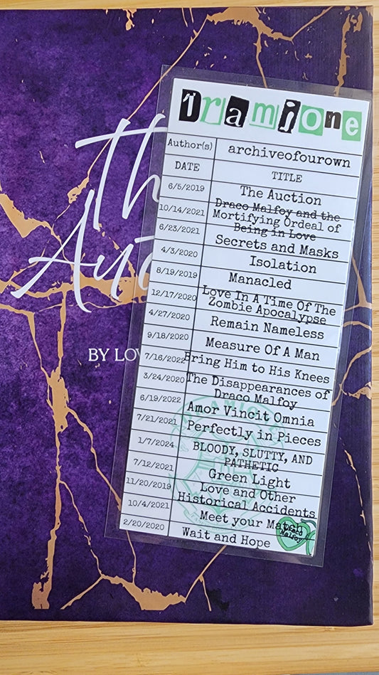 Dramione Library Card