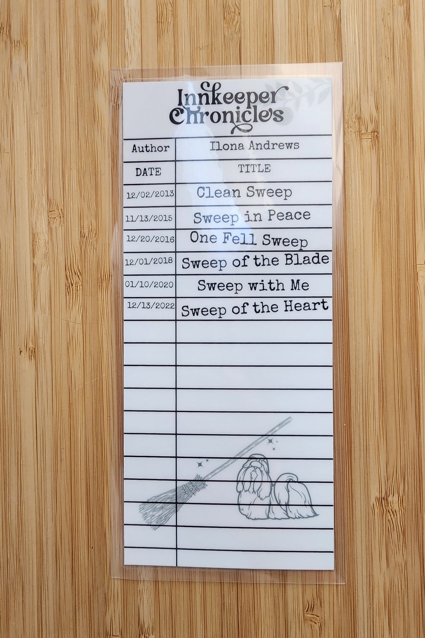 Innkeeper Chronicles Library Card Inspired Bookmark