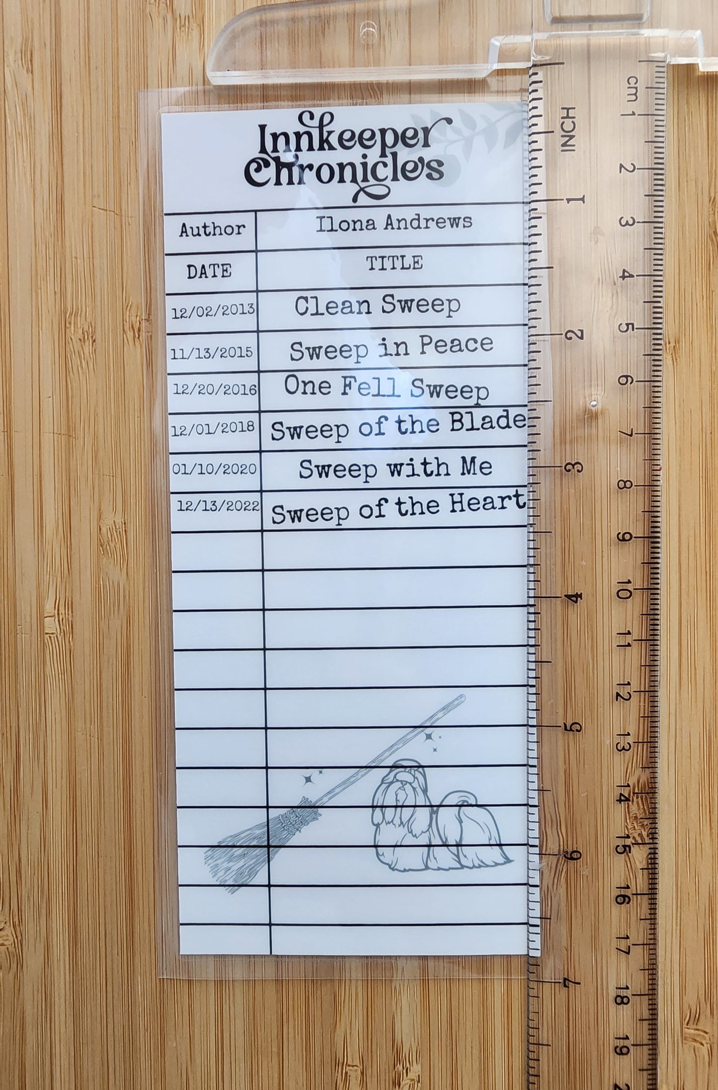 Innkeeper Chronicles Library Card Inspired Bookmark