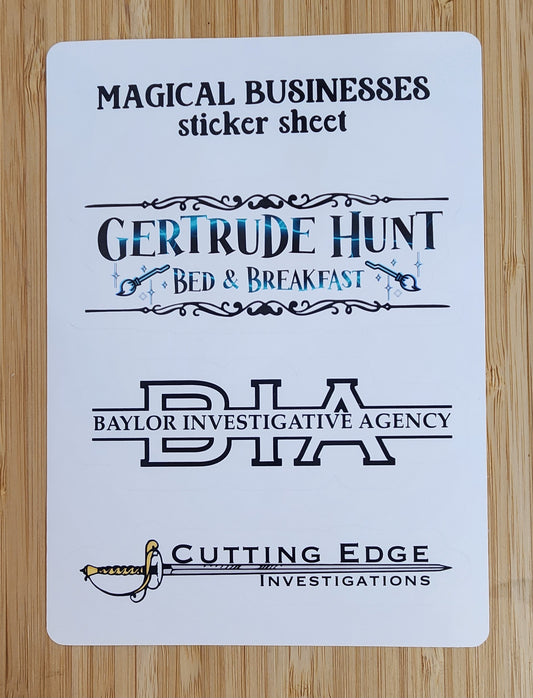 Magical Businesses Sticker Sheet