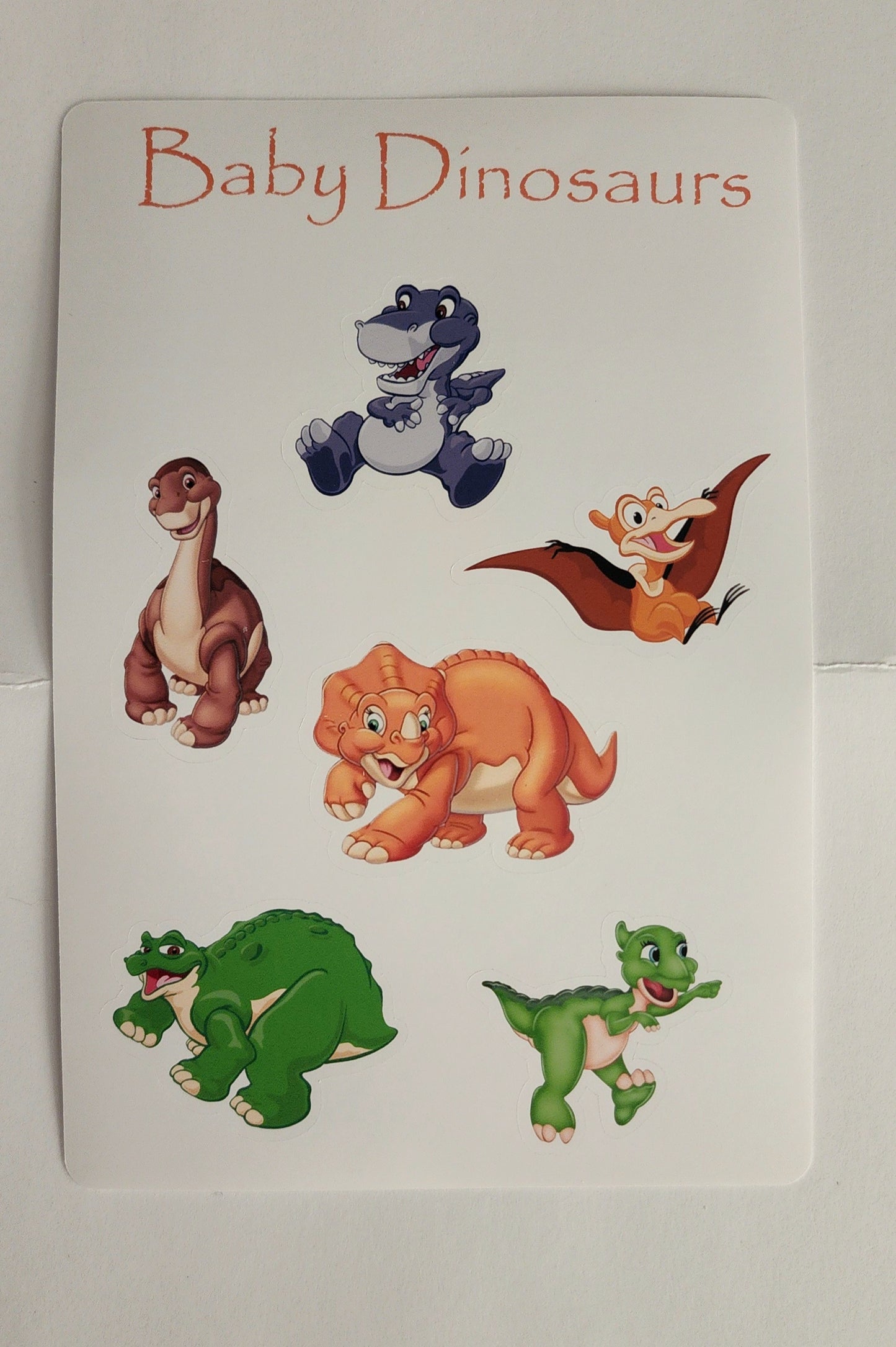 Baby Dinosaur Sticker Sheet