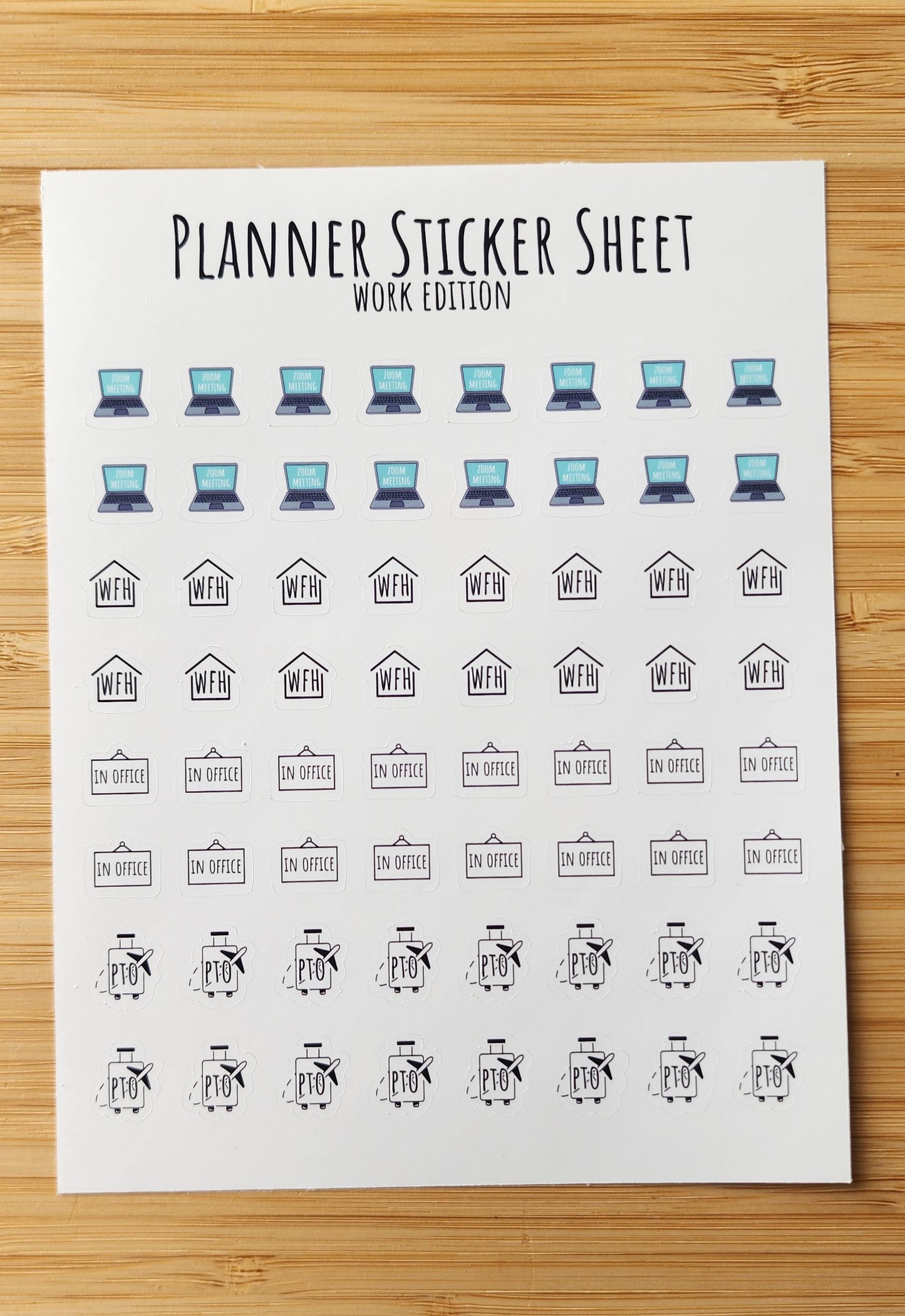 Micro Planner Sticker Sheet  | For Planner Bullet Junk Journal