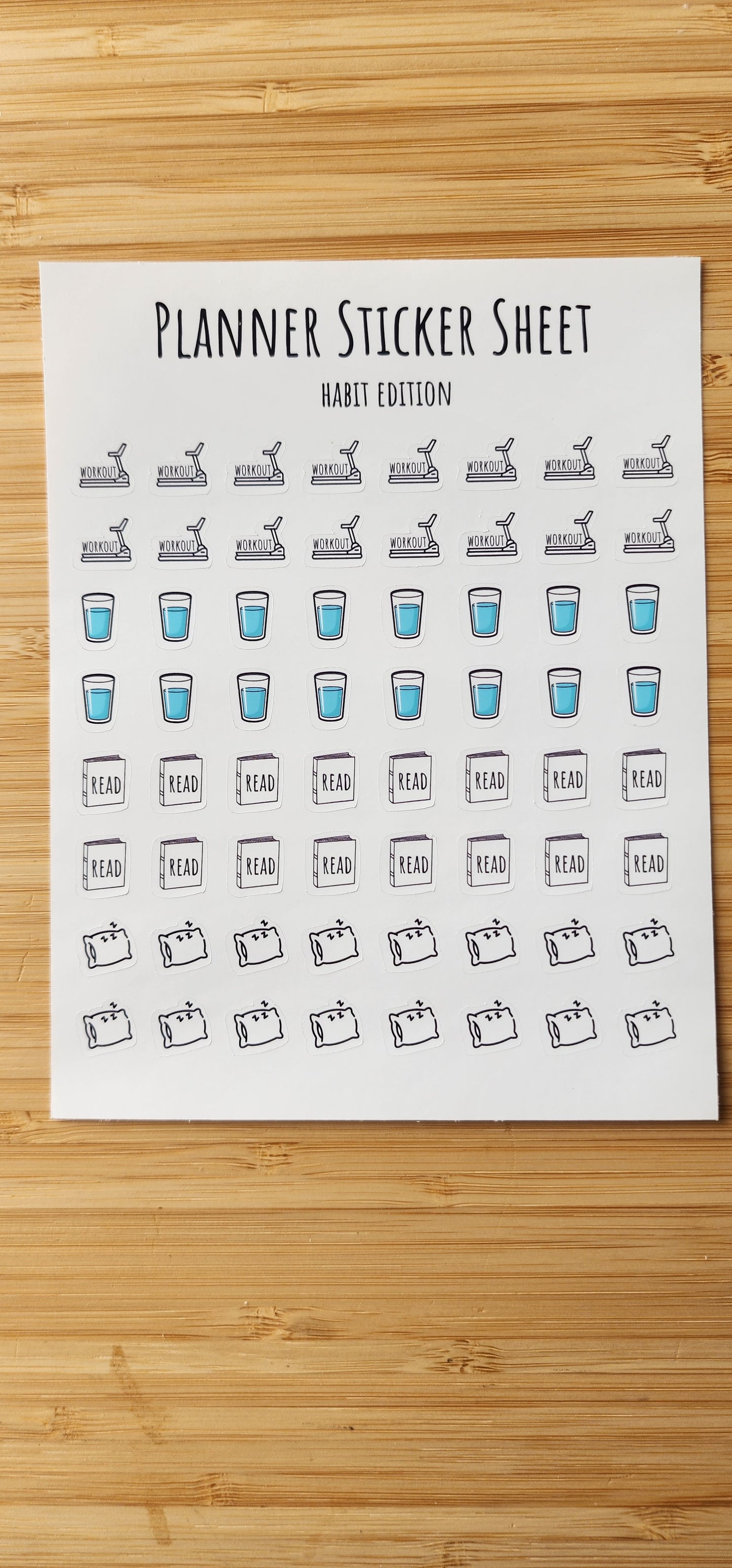 Micro Planner Sticker Sheet  | For Planner Bullet Junk Journal