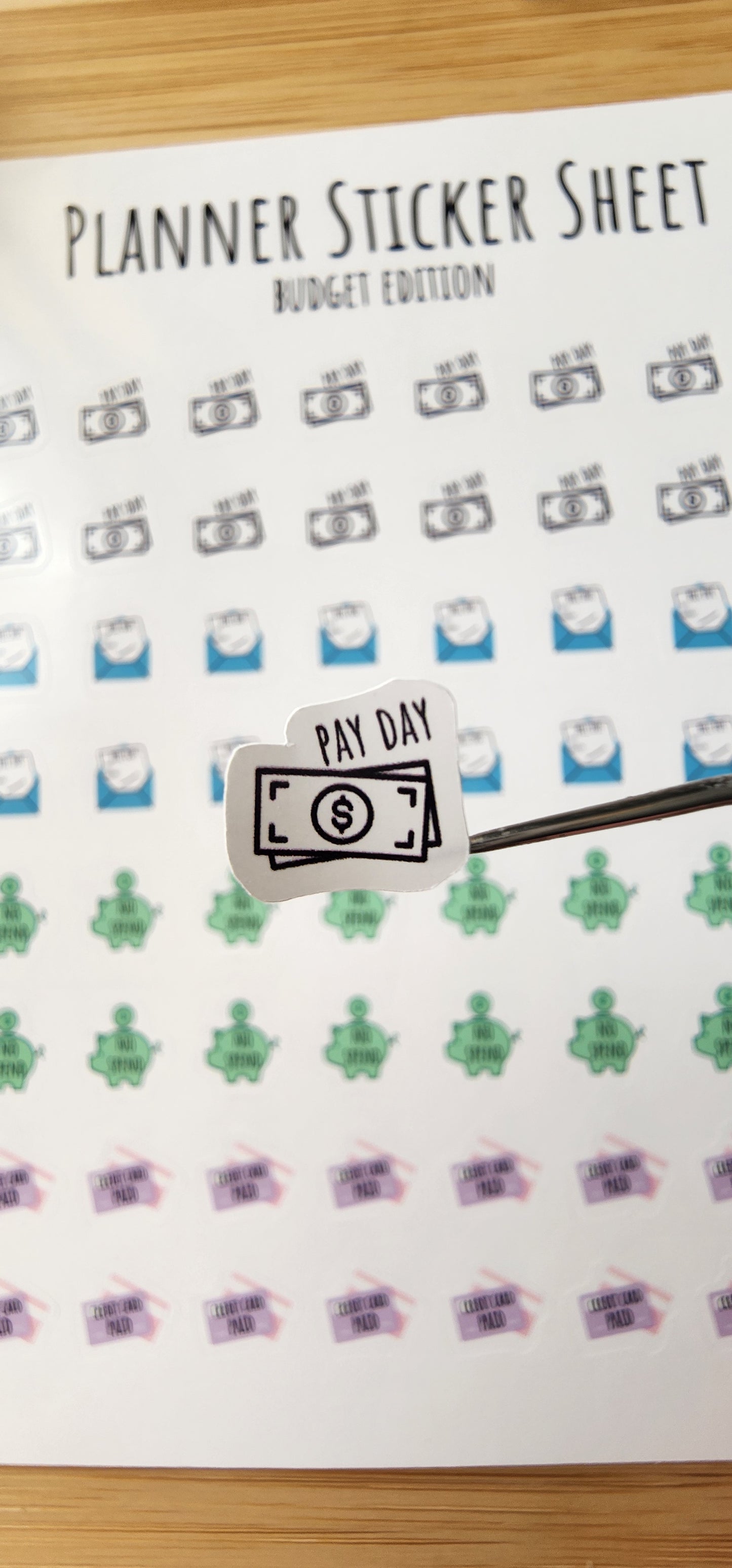 Micro Planner Sticker Sheet  | For Planner Bullet Junk Journal