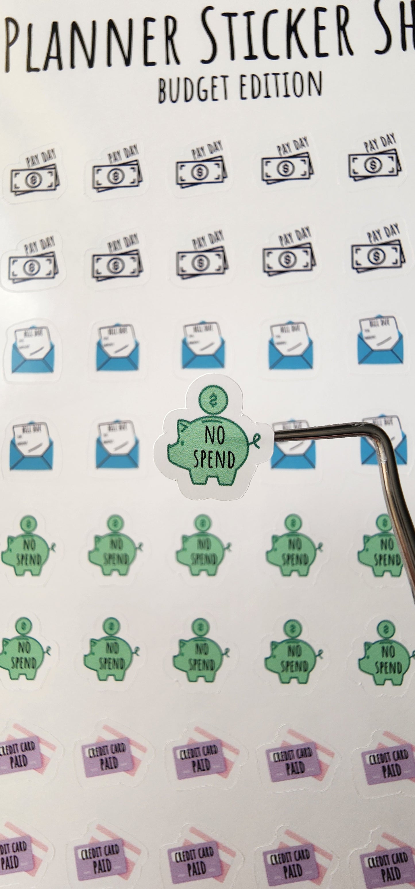 Micro Planner Sticker Sheet  | For Planner Bullet Junk Journal