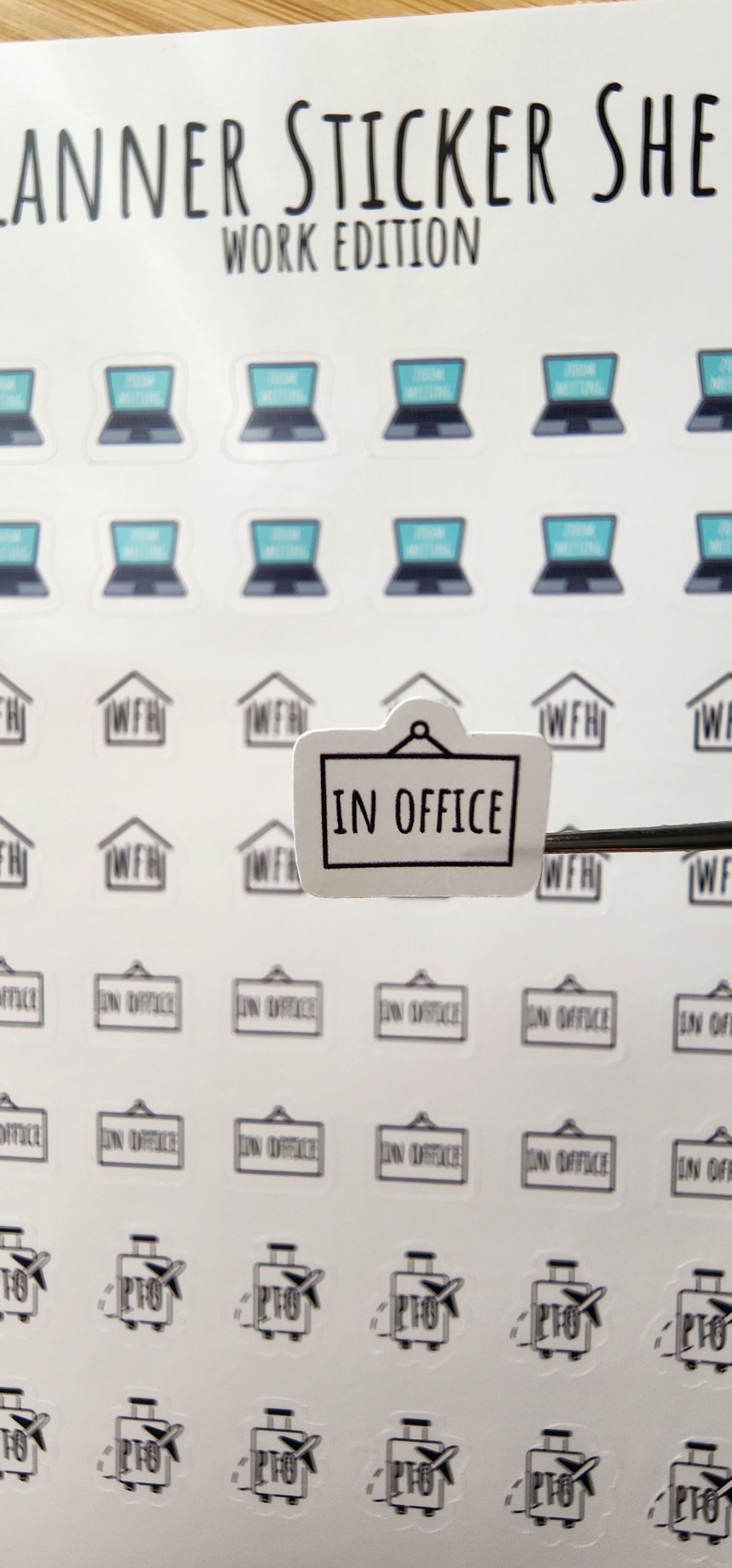 Micro Planner Sticker Sheet  | For Planner Bullet Junk Journal