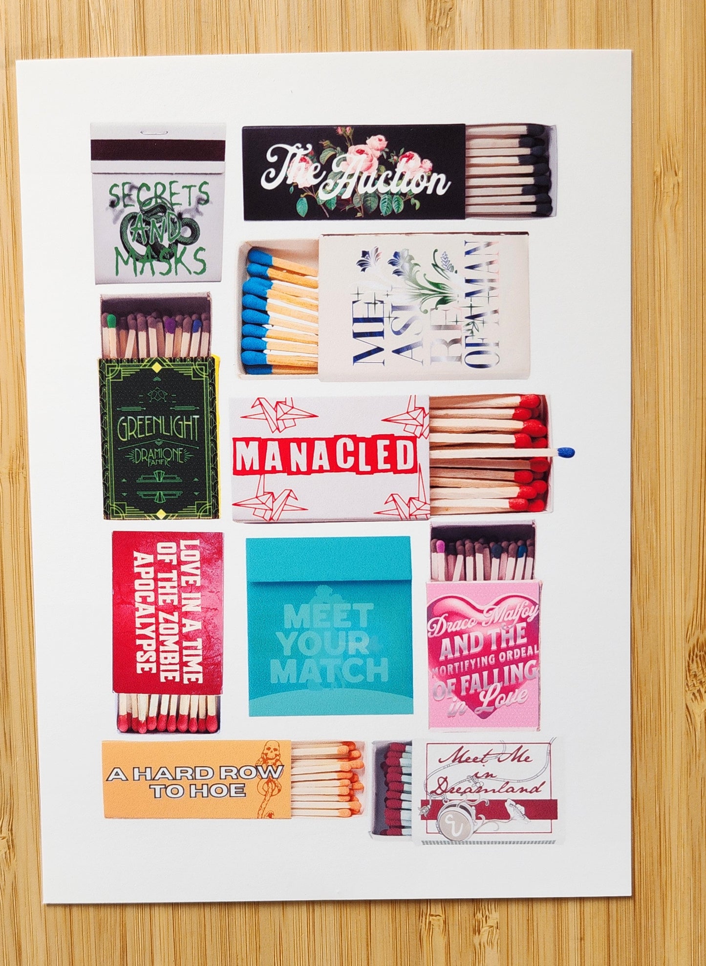 5x7 Dramione Matches Art Print