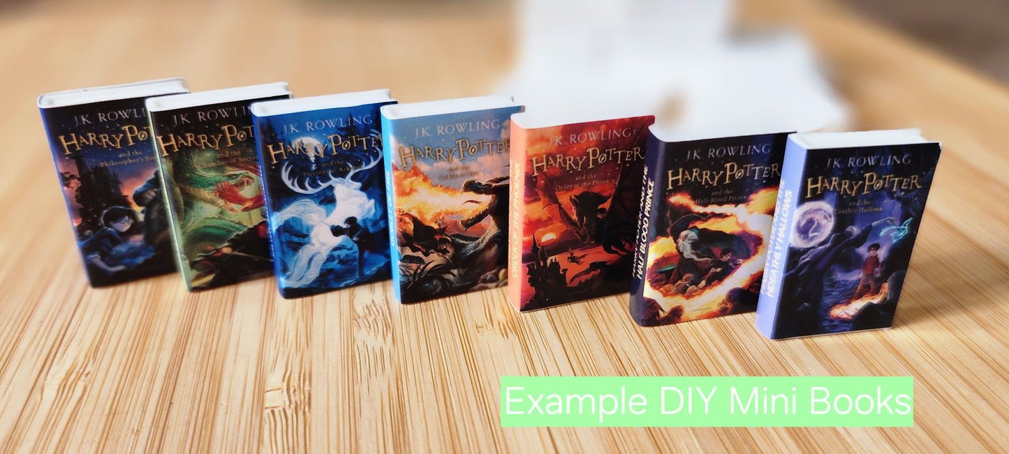 Blank Mini Books for DIY Crafts | Reading Tracker | TBR Jar Books | 3D Printed PLA