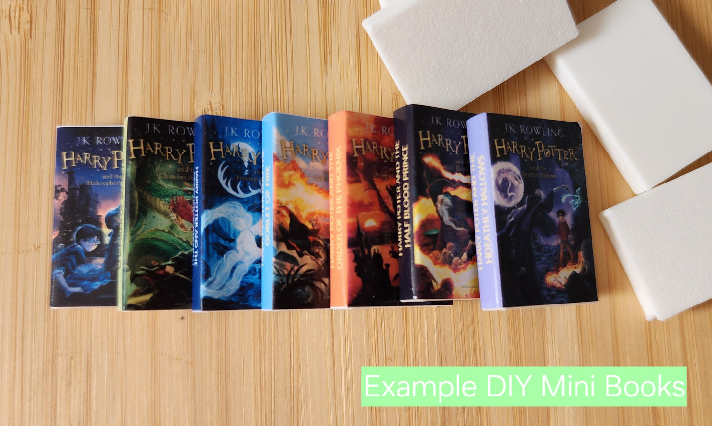 Blank Mini Books for DIY Crafts | Reading Tracker | TBR Jar Books | 3D Printed PLA