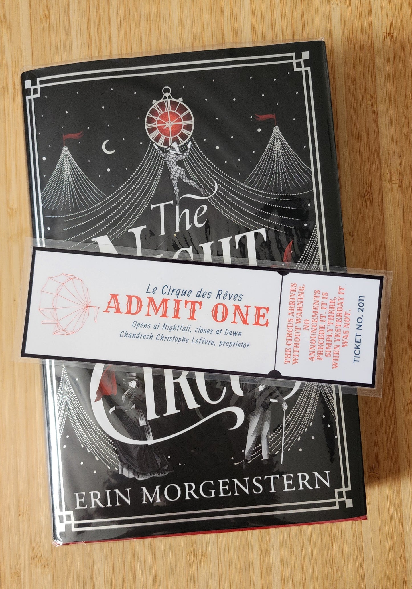 Night Circus Ticket Bookmark