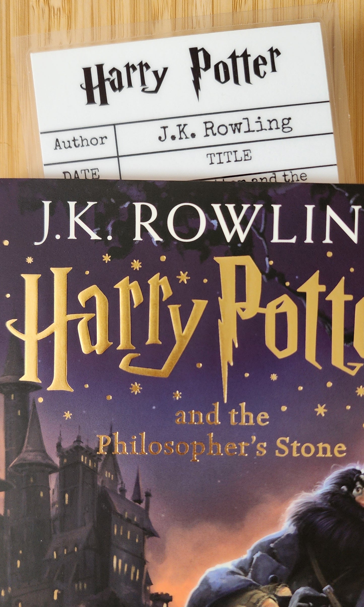 Wizard Library Card Inspired Bookmark