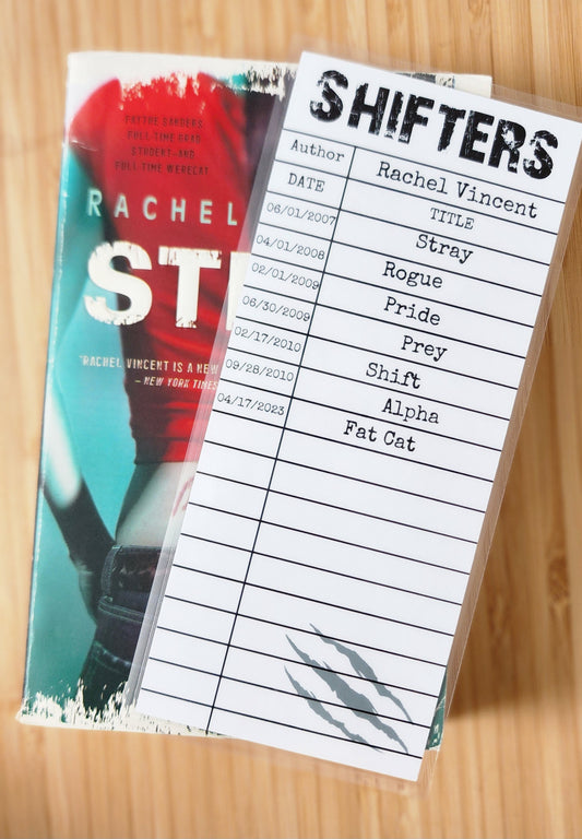 Shifters Library Card Inspired Bookmark
