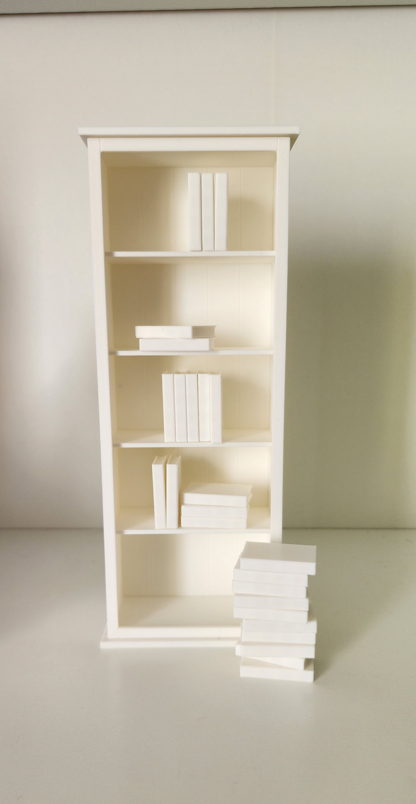 3D Printed Library Starter Kit Mini Bookshelf & Blank Mini Books