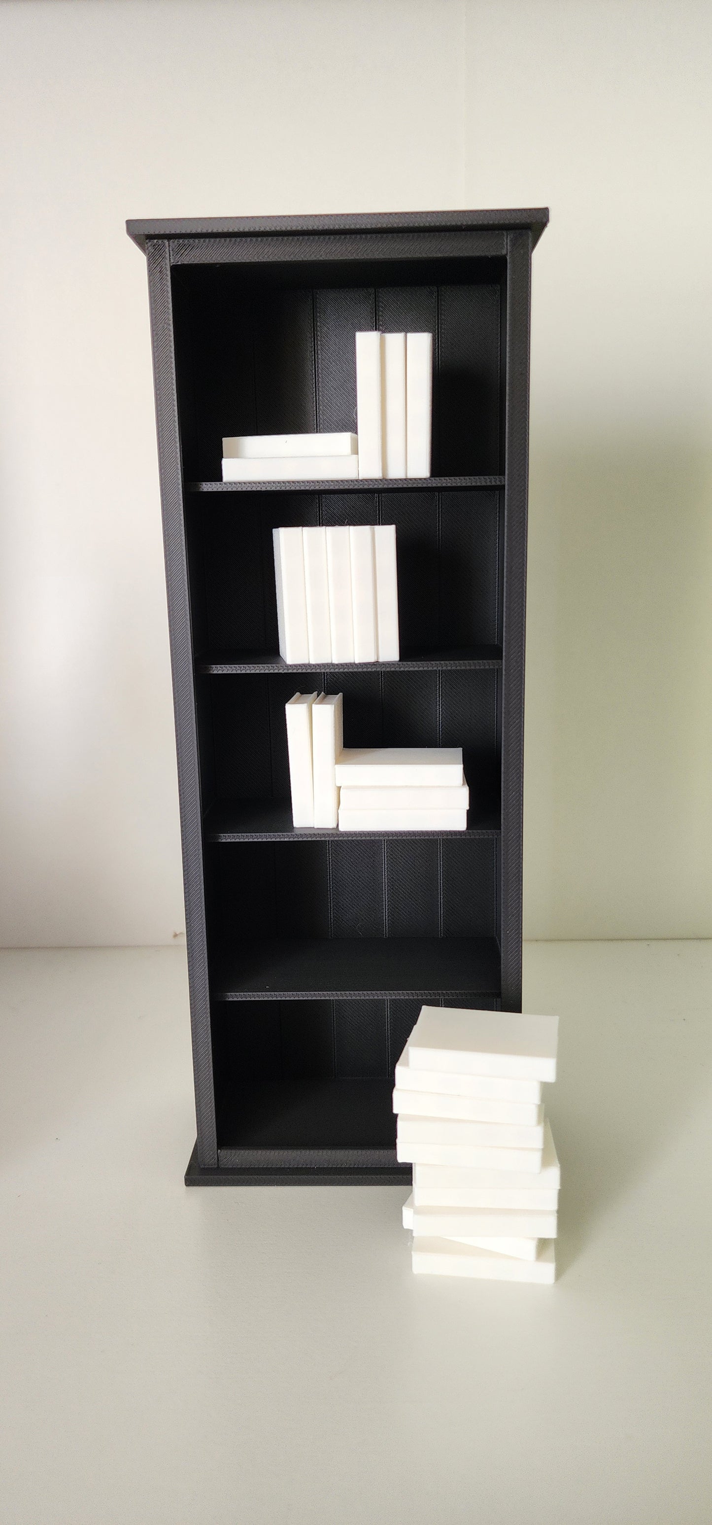 3D Printed Library Starter Kit Mini Bookshelf & Blank Mini Books