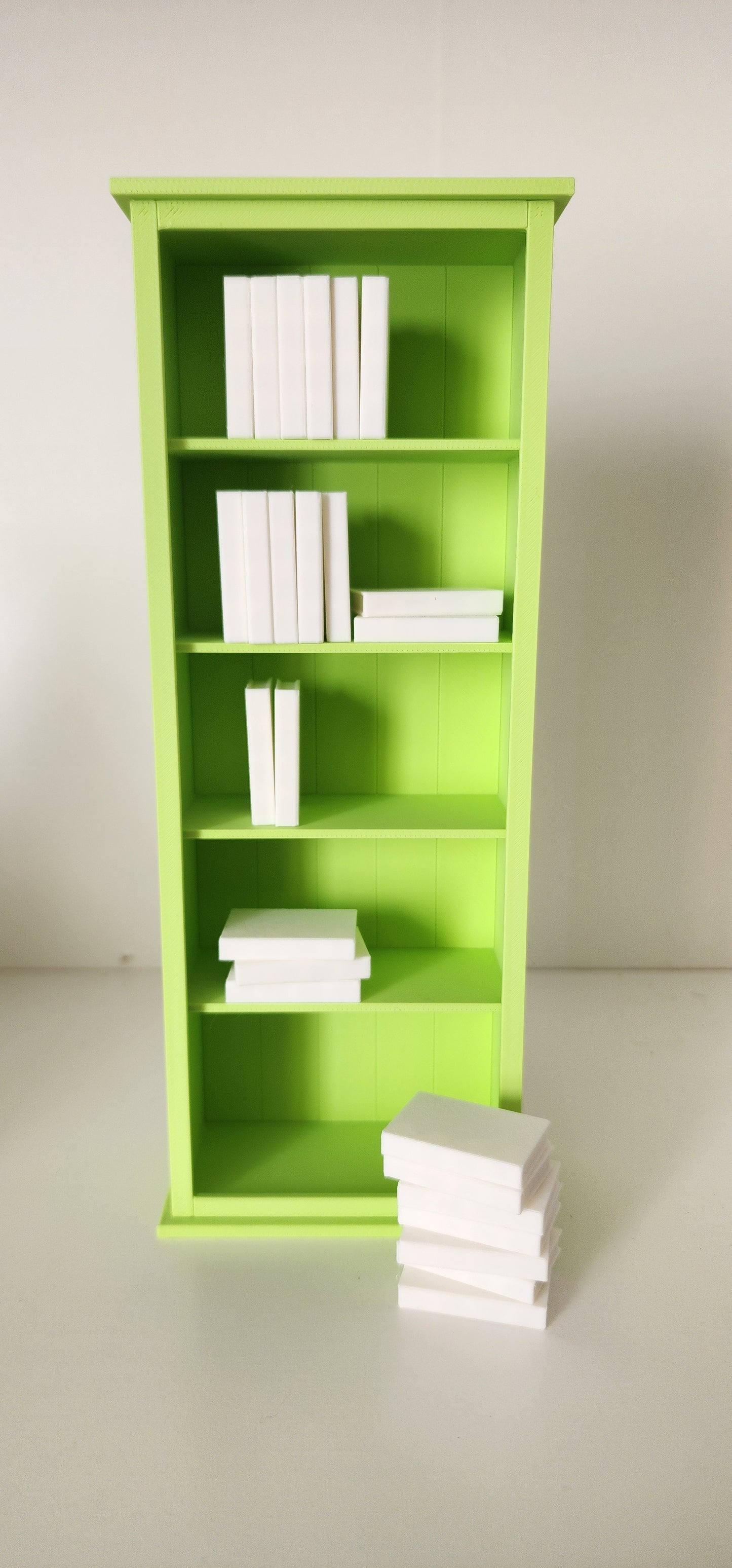 3D Printed Library Starter Kit Mini Bookshelf & Blank Mini Books