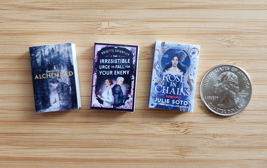 3D Printed PLA Miniature Fantasy Trio Book Set