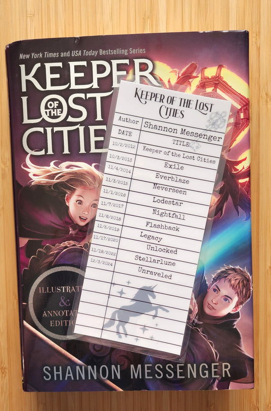 Keeper of the Lost Cities Library Card Inspired Bookmark