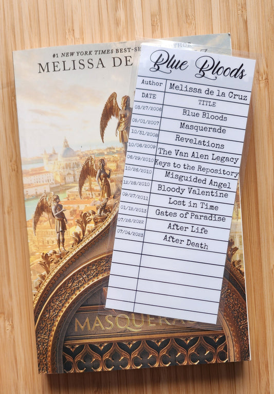 Blue Bloods Library Card Inspired Bookmark