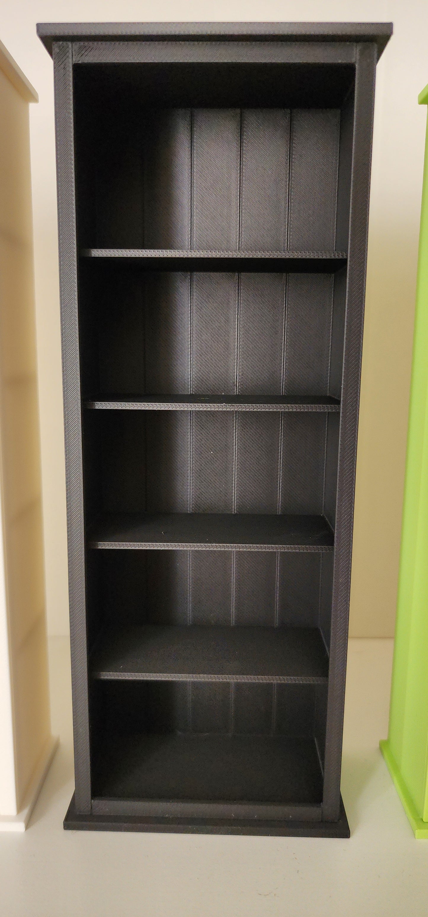 3D Printed Miniature 5-Tier Bookshelf
