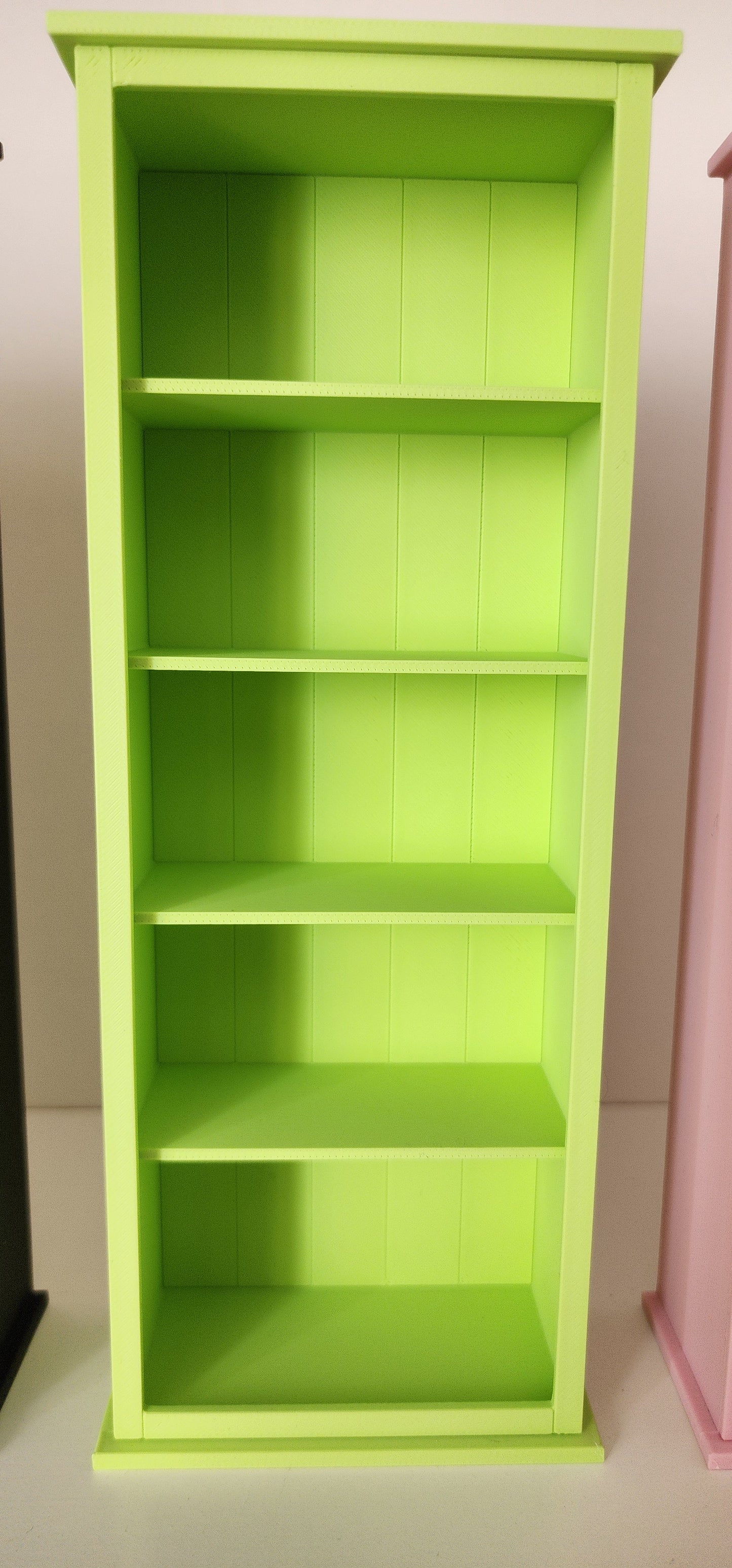 3D Printed Miniature 5-Tier Bookshelf