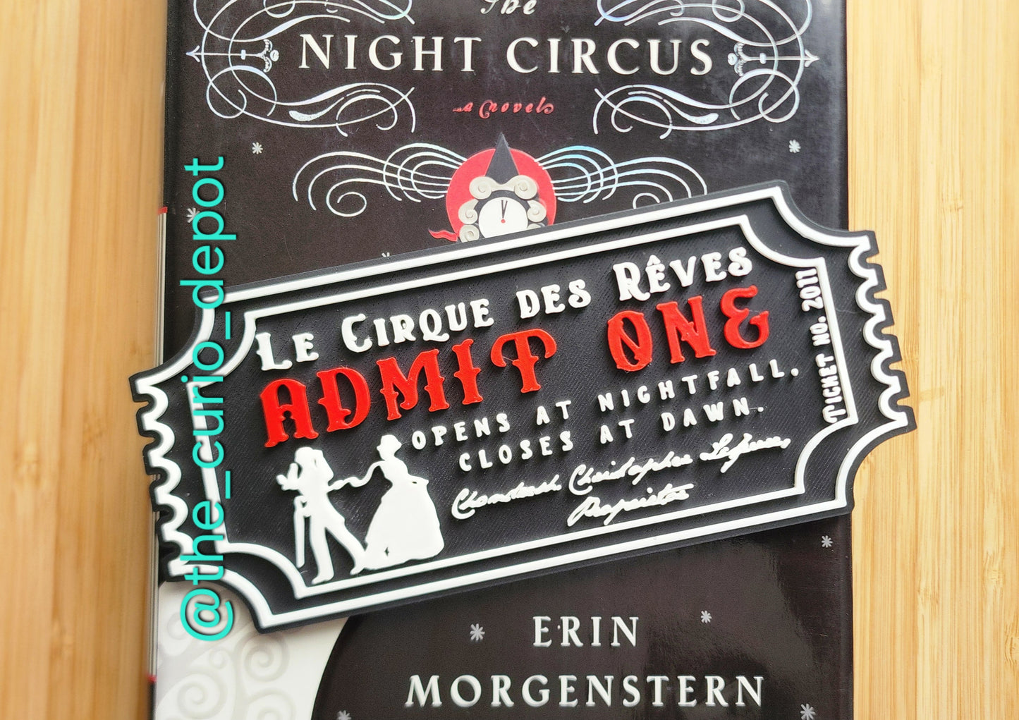 3D Printed PLA Le Cirque Ticket