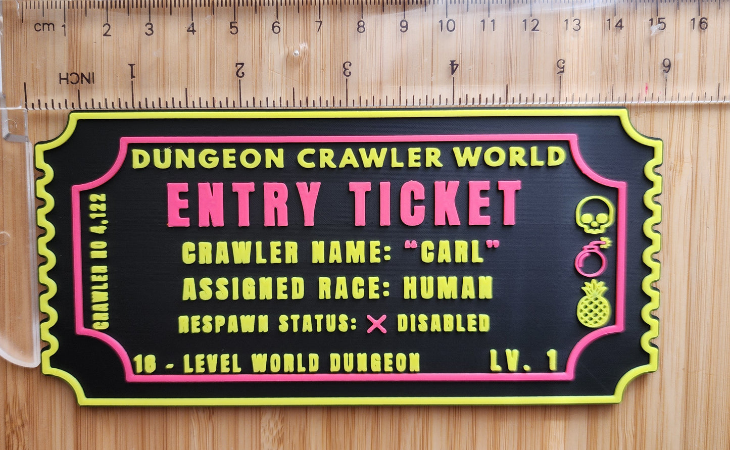 3D Printed PLA DCC Ticket Sign