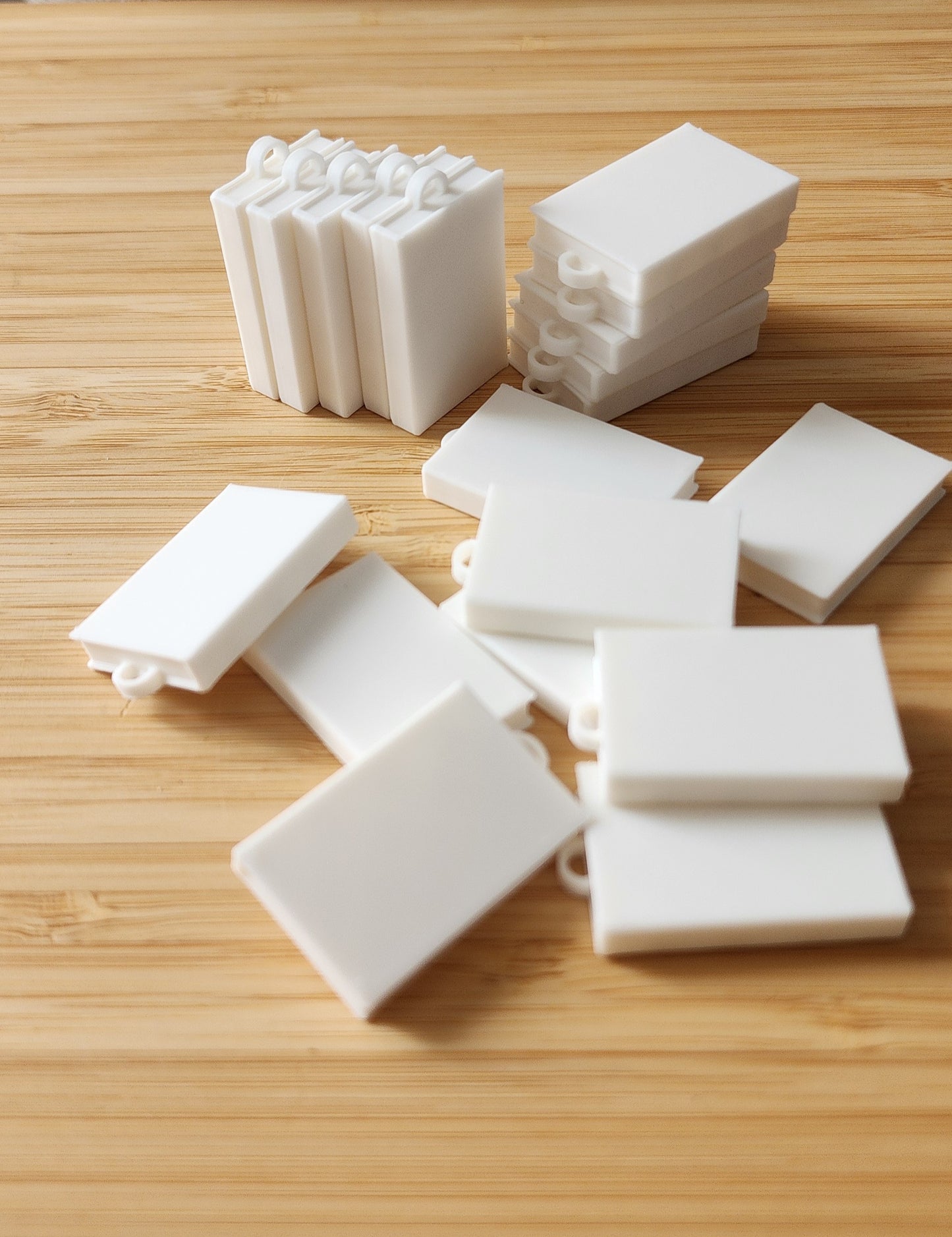 Blank Mini Books W/ Pre-made Ring for DIY Crafts | 3D Printed PLA