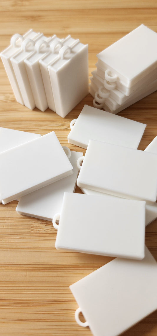 Blank Mini Books W/ Pre-made Ring for DIY Crafts | 3D Printed PLA