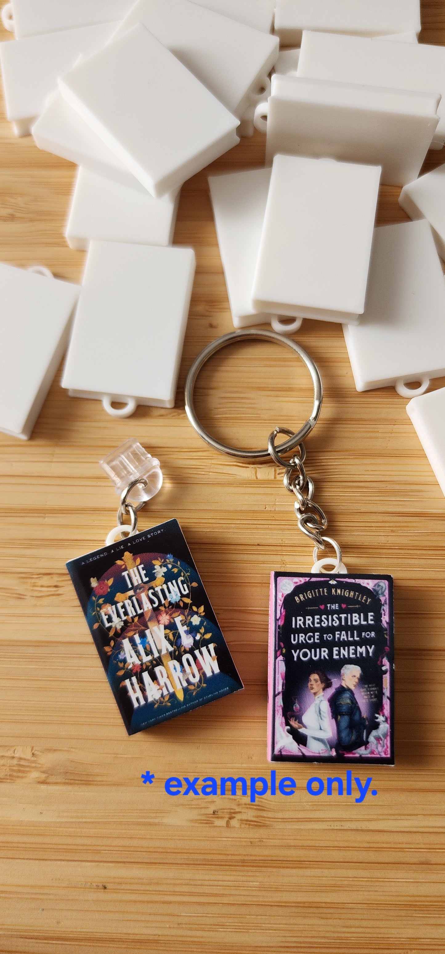 Blank Mini Books W/ Pre-made Ring for DIY Crafts | 3D Printed PLA